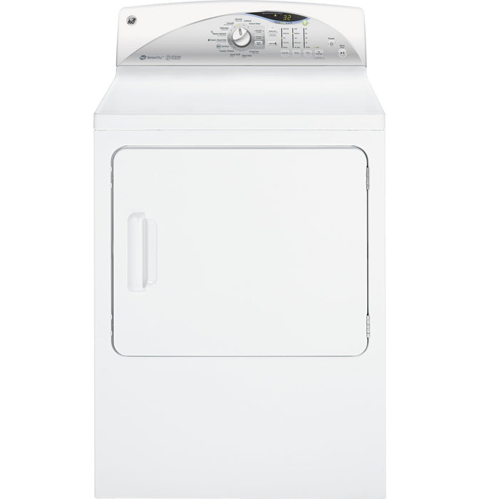 GE® 7.0 cu. ft. capacity gas dryer with steam and HE Sensor Dry