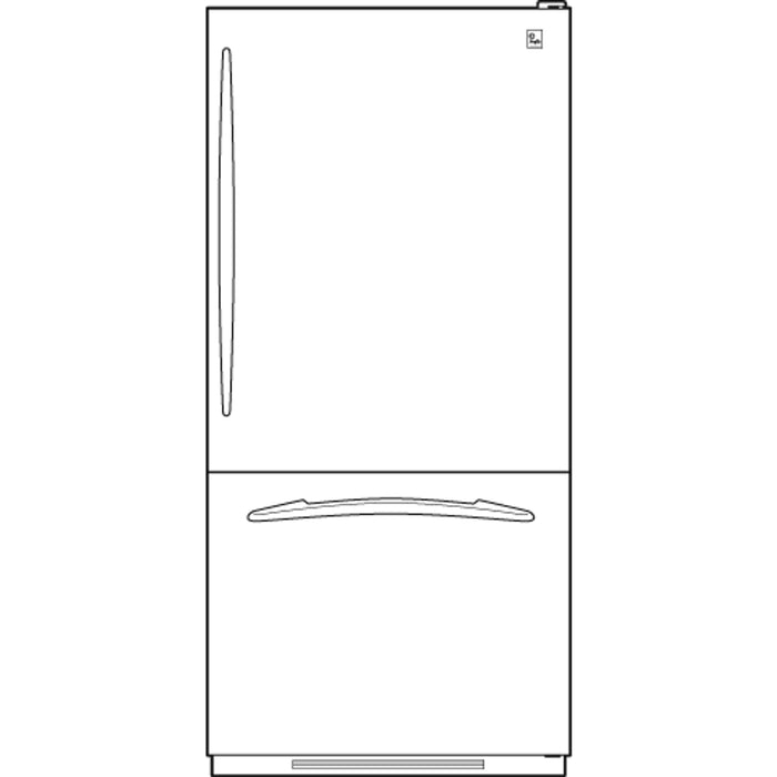 GE Profile™ ENERGY STAR® 22.2 Cu. Ft. Bottom-Freezer Refrigerator