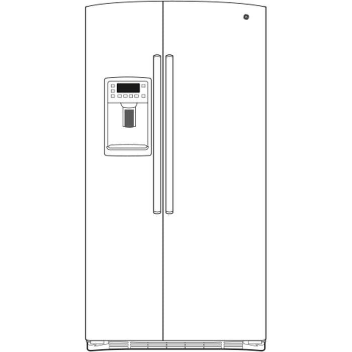 GE Profile™ Series ENERGY STAR® 25.3 Cu. Ft. Side-by-Side Refrigerator