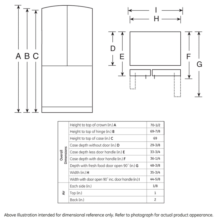 GE® 26.3 Cu. Ft. French-Door Refrigerator