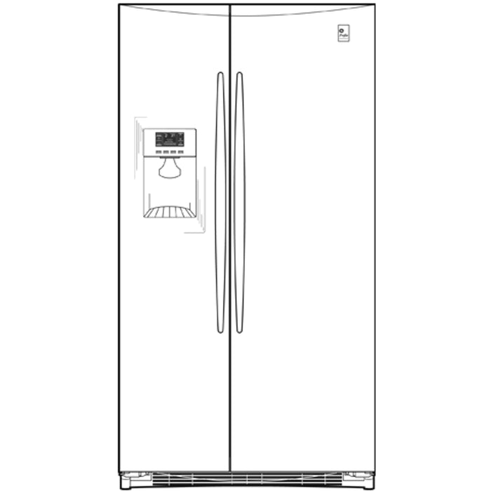 GE Profile™ ENERGY STAR® 25.6 Cu. Ft. Side-By-Side Refrigerator with Dispenser