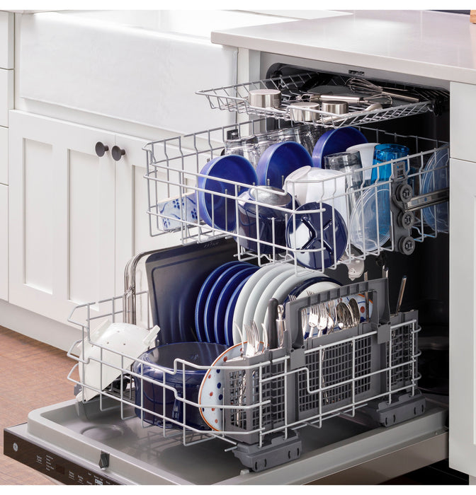 GE® ENERGY STAR® Top Control with Plastic Interior Dishwasher with Sanitize Cycle & Dry Boost