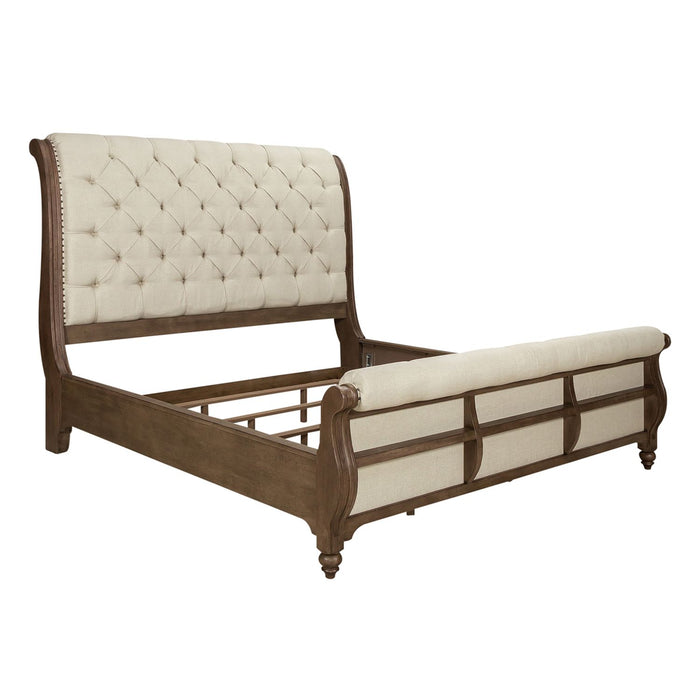 Americana Farmhouse - King Sleigh Bed