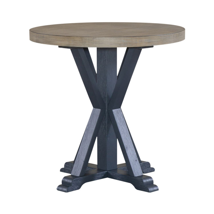 Summerville - Round End Table- Navy