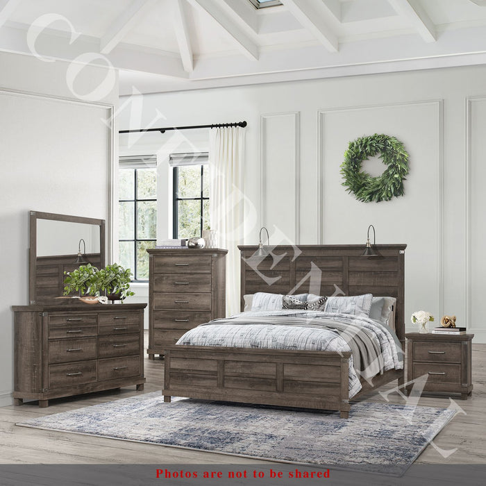 Lakeside Haven - King Panel Bed, Dresser & Mirror, Chest, Night Stand