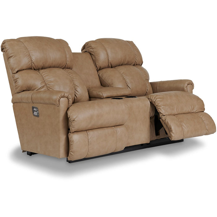 Pinnacle Power Wall Reclining Loveseat w/ Console Headrest & Lumbar