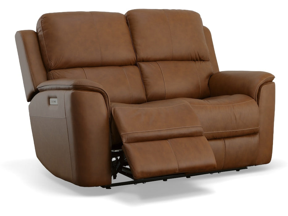 Henry Power Reclining Loveseat with Power Headrests and Lumbar