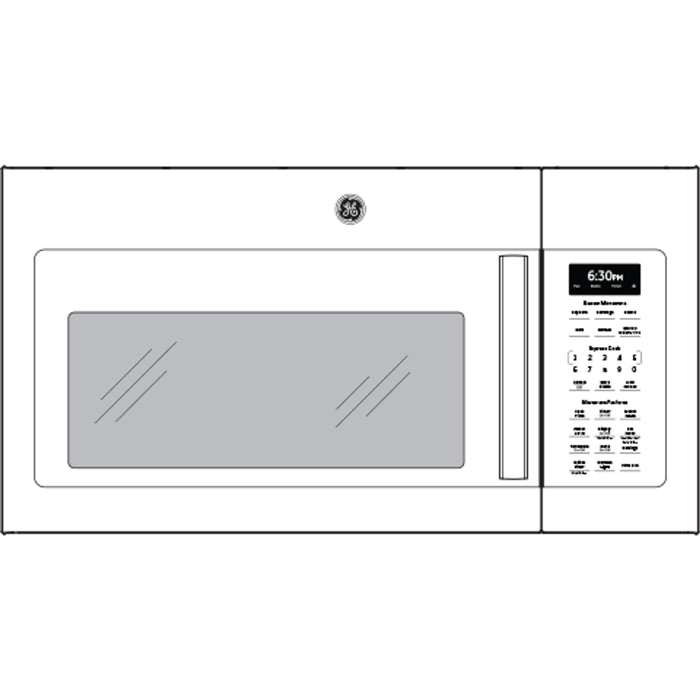 GE® 1.9 Cu. Ft. Over-the-Range Sensor Microwave Oven with Recirculating Venting