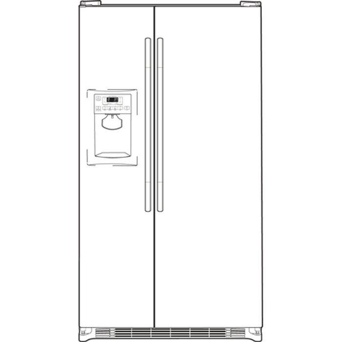 GE® ENERGY STAR® 23.1 Cu. Ft. Side-By-Side Refrigerator with Dispenser