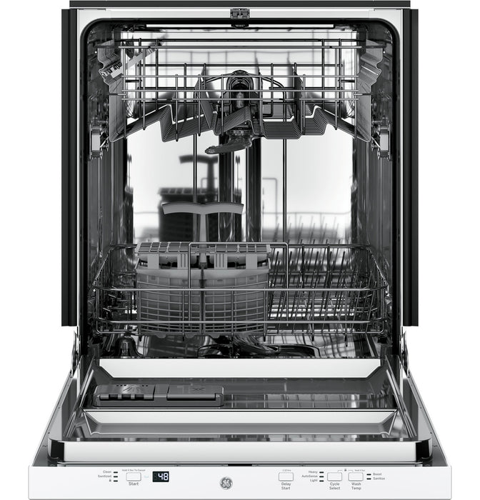 GE® ENERGY STAR® ADA Compliant Stainless Steel Interior Dishwasher with Sanitize Cycle