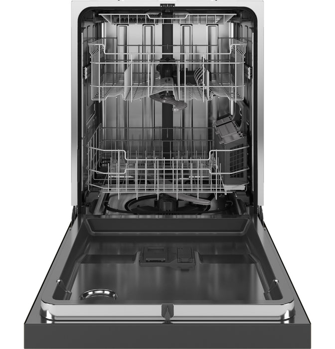 GE® ENERGY STAR® Fingerprint Resistant Front Control with Stainless Steel Interior Dishwasher with Sanitize Cycle