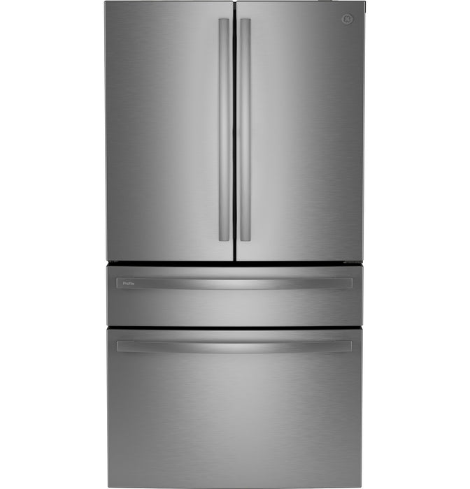 GE Profile™ Series ENERGY STAR® 28.7 Cu. Ft. Smart Fingerprint Resistant 4-Door French-Door Refrigerator With Dual-Dispense AutoFill Pitcher